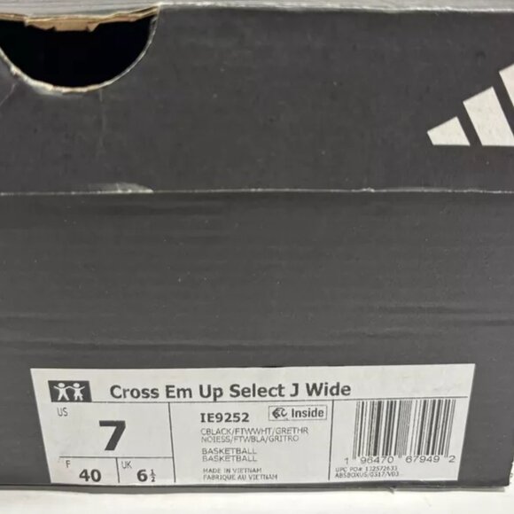 adidas Kids Black and White Sneakers - Picture 7 of 7